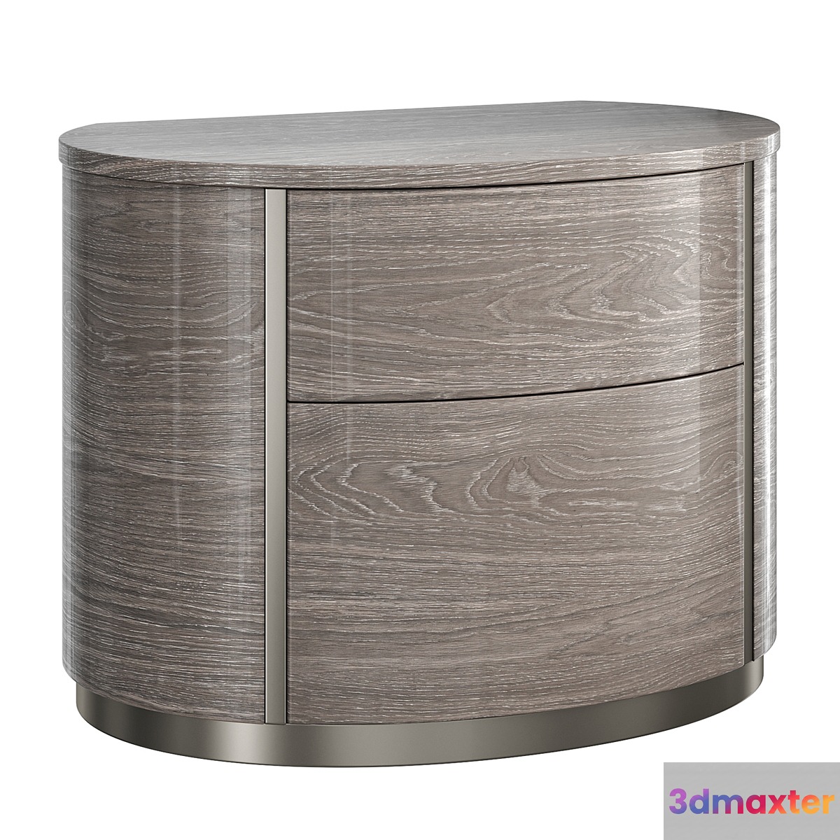 Bedside table Camelgroup Round silver 3D Max