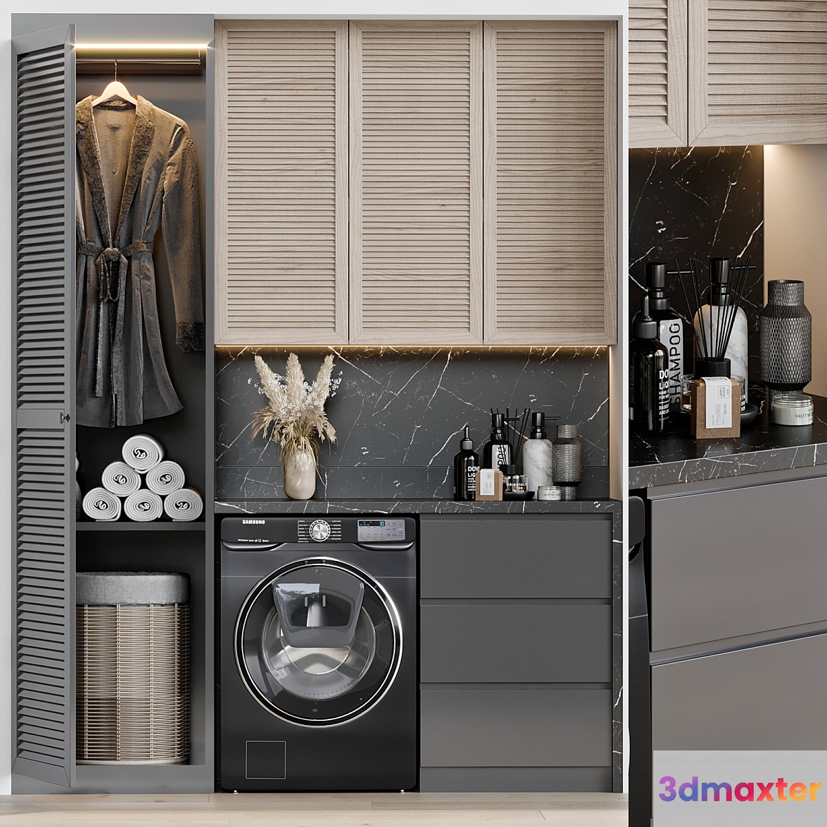 Laundry set 10 3D Max
