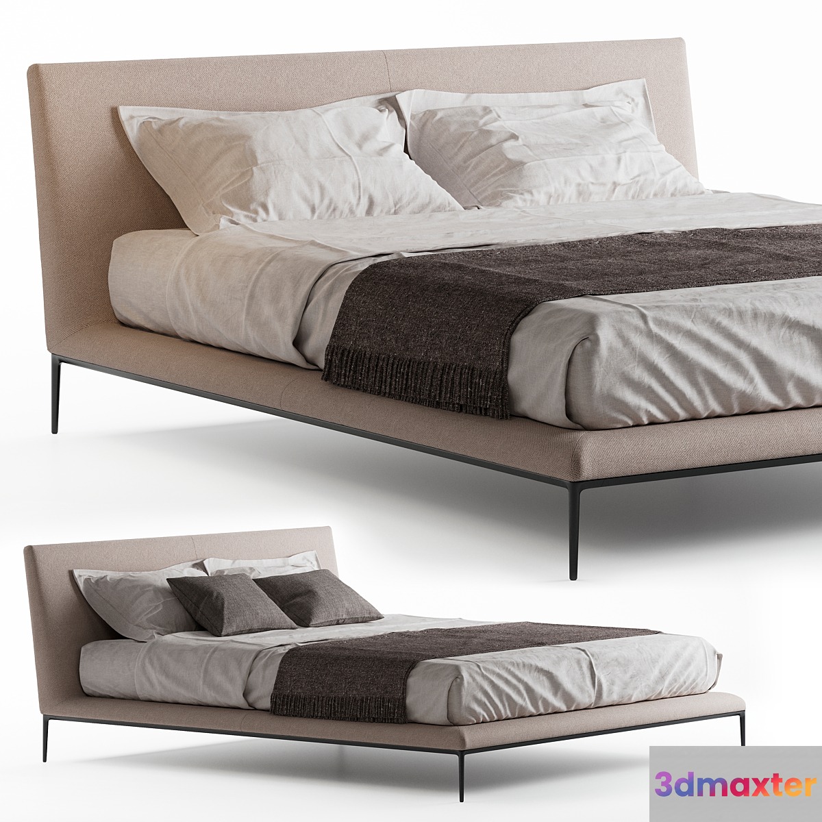 B&B Italia Atoll Bed 3D Max