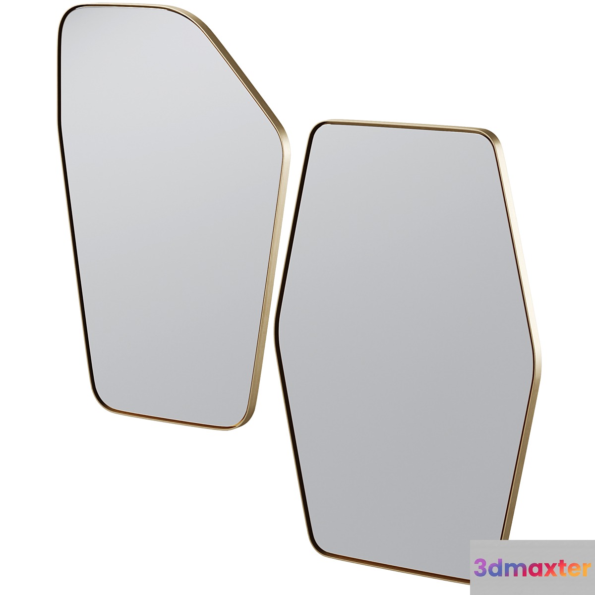 Wall Mirror Shape Brass by Kare Design - No.2