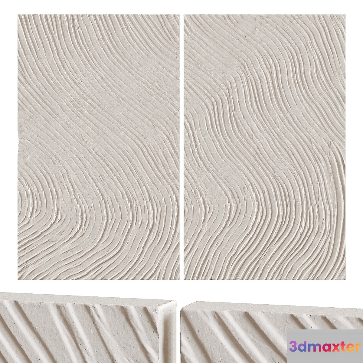 Abstract plaster paintings