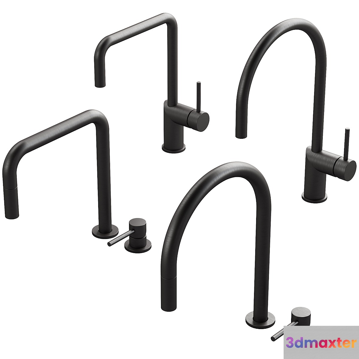 100 Rhythm kitchen_faucets by nivito 00 3D Max