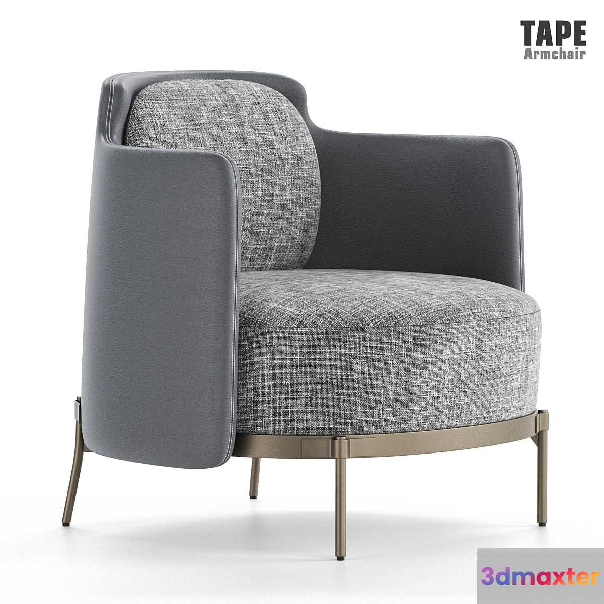 Minotti Tape Armchair 3D Max