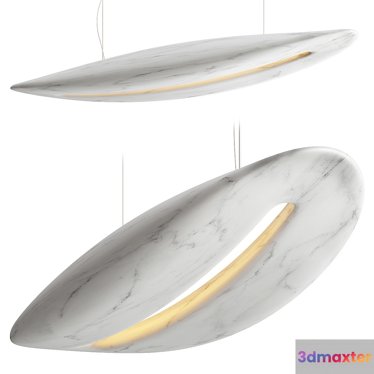 Organic Carrara Chandelier