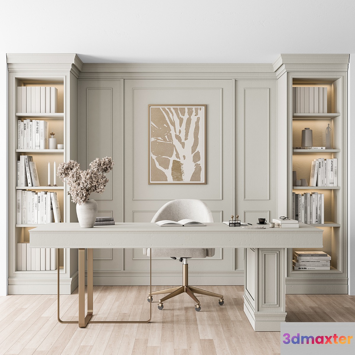 Classic Boss Desk and Library Set - Office Furniture 277 - No.2