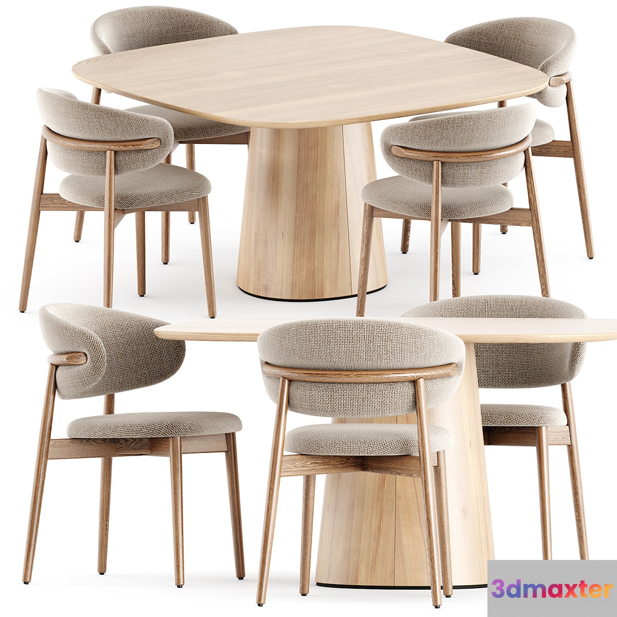 Oleandro chair by Calligaris and POV 462 table by Ton