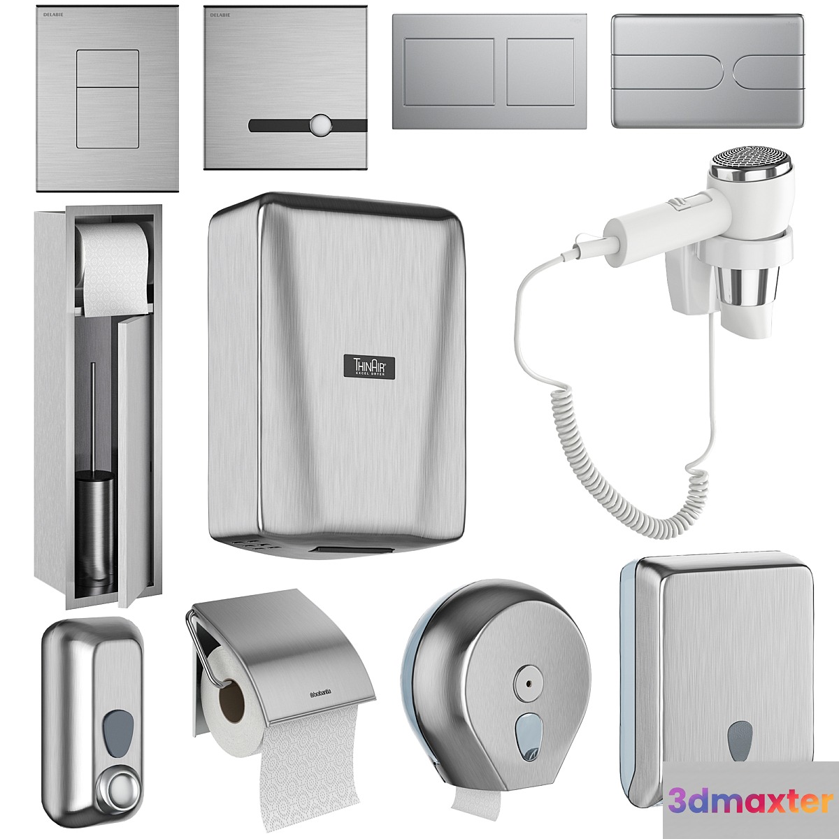 Accessories for public toilets set 151 part 2 - No.2