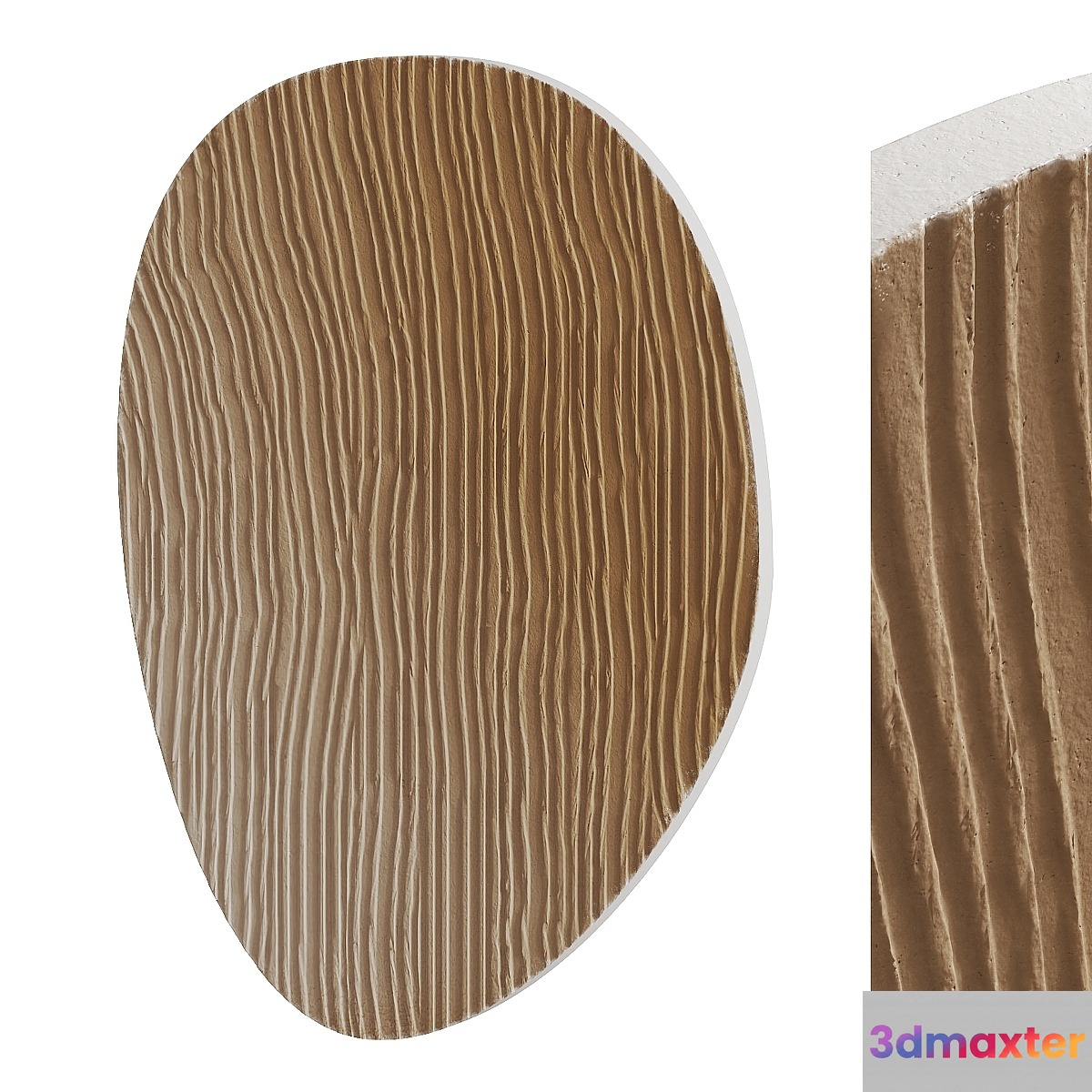 Oval plaster panel