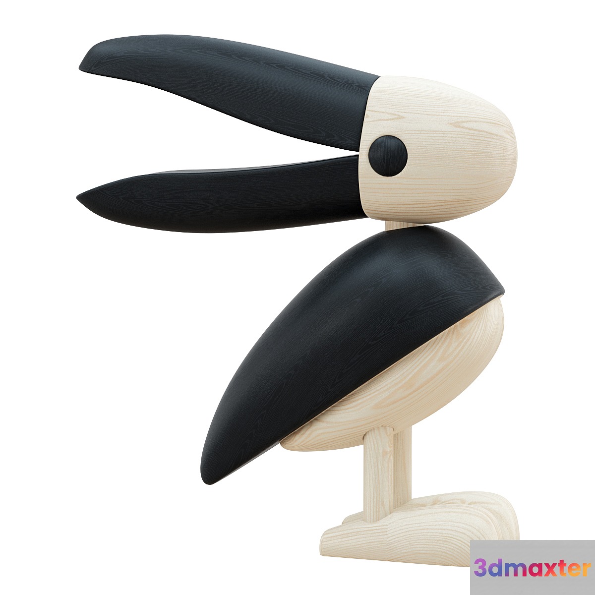 Wooden Bird Figurine
