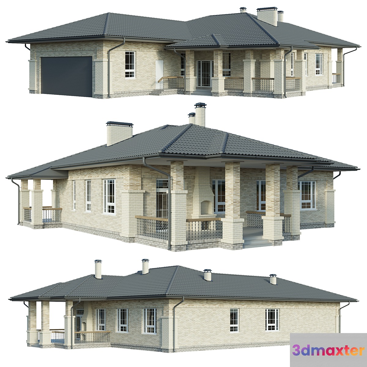 Country house with garage
