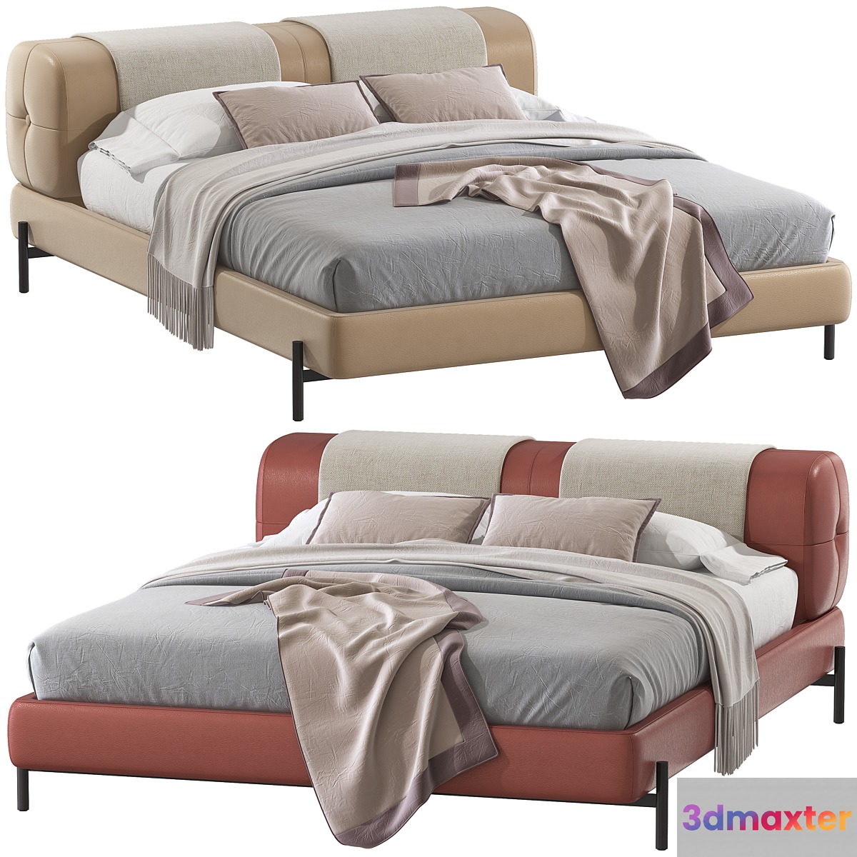 Double bed 85. 3D Max