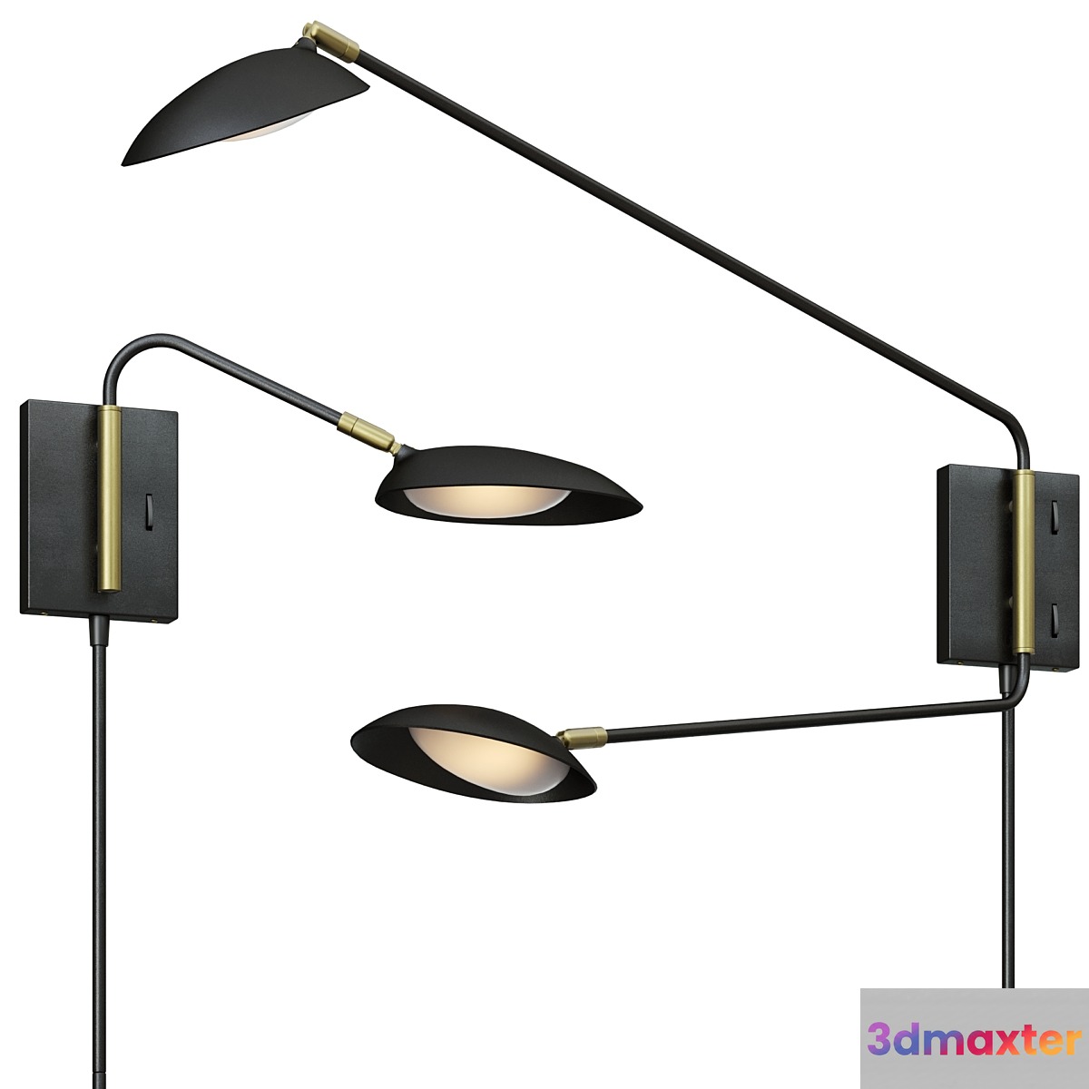 Wall lamp Scan Led 1 and 2 Light from Maxim Lighting 3D Max