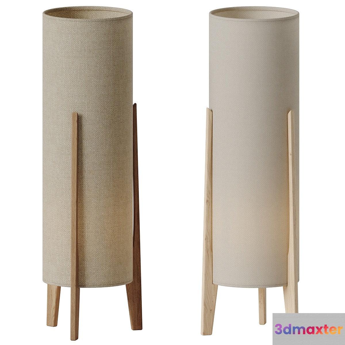 Rocket Table Lamp Tall - Caper Linen - No.2