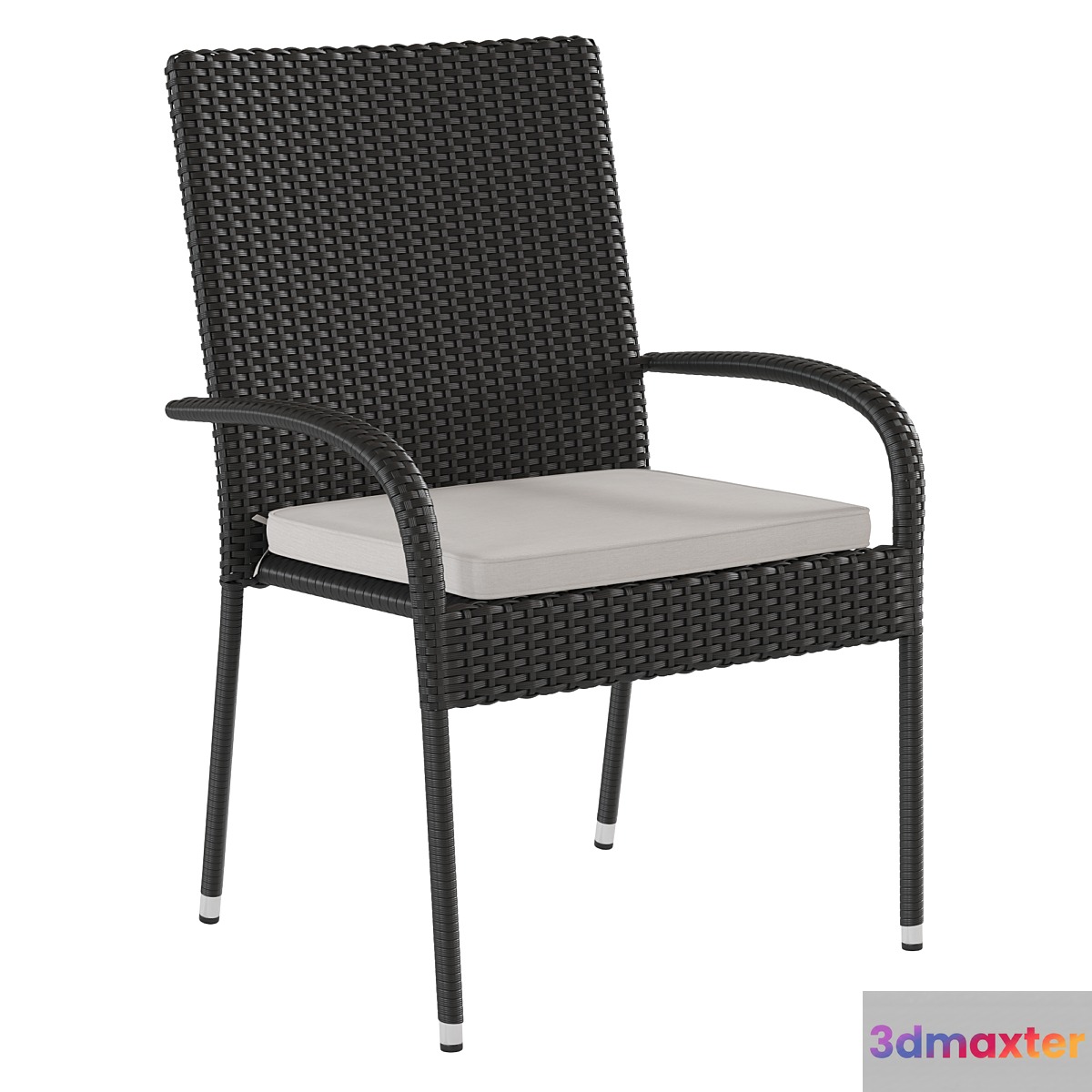 Plastic Rattan Outdoor Garden Chair 3D Max