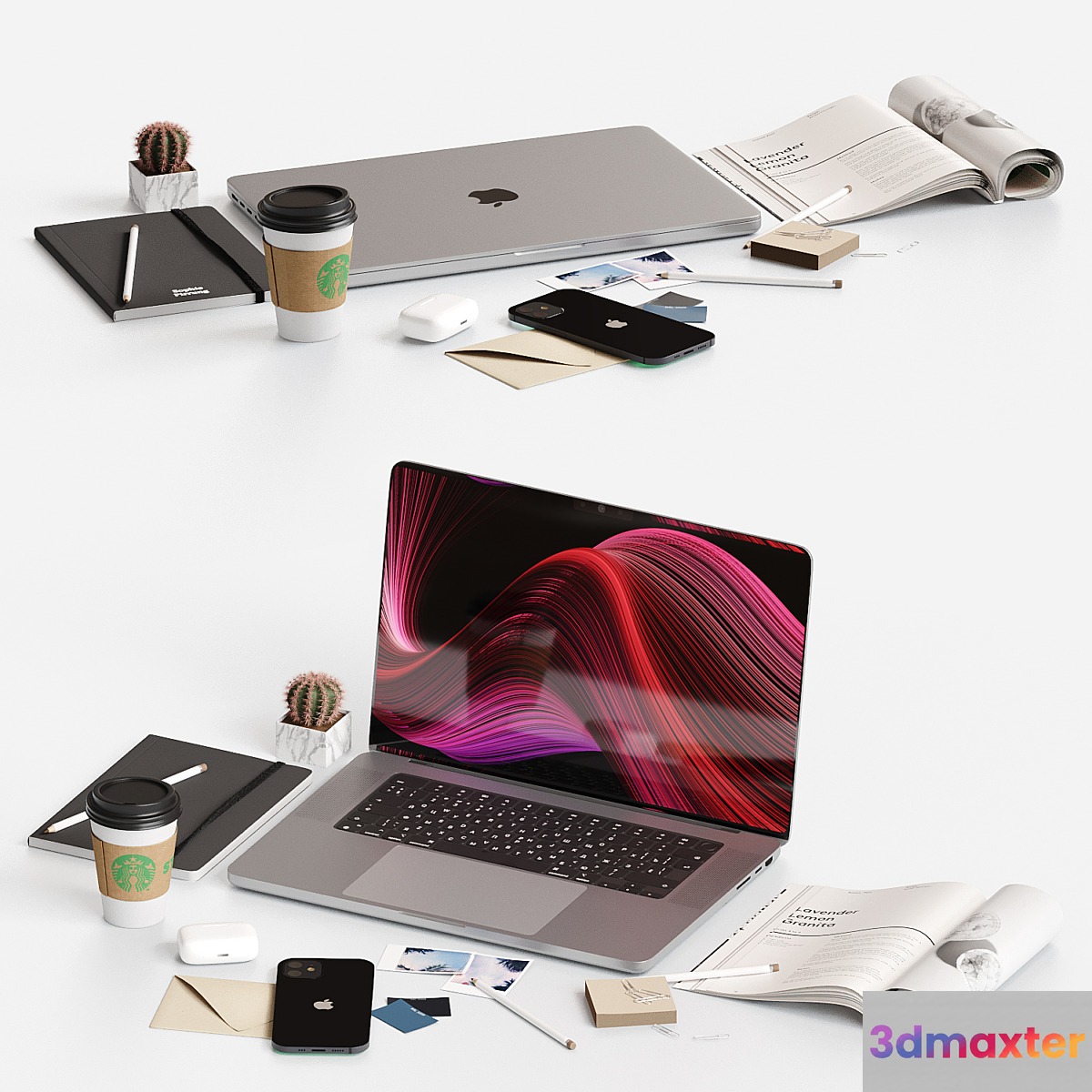 Decorative set on the desktop - No.4