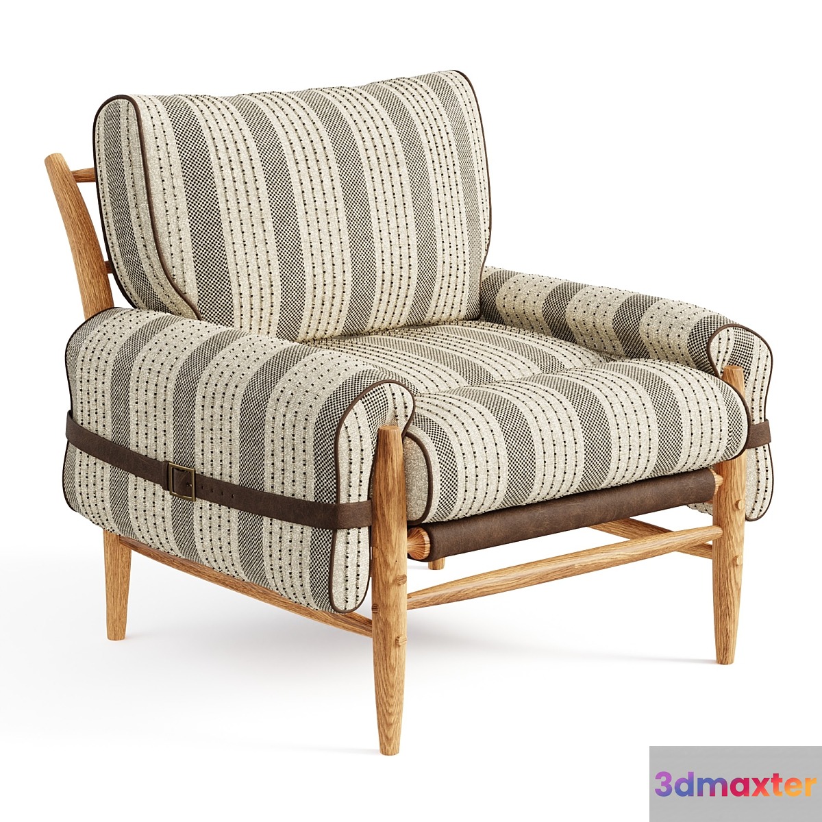 Striped Rhys Chair 3D Max