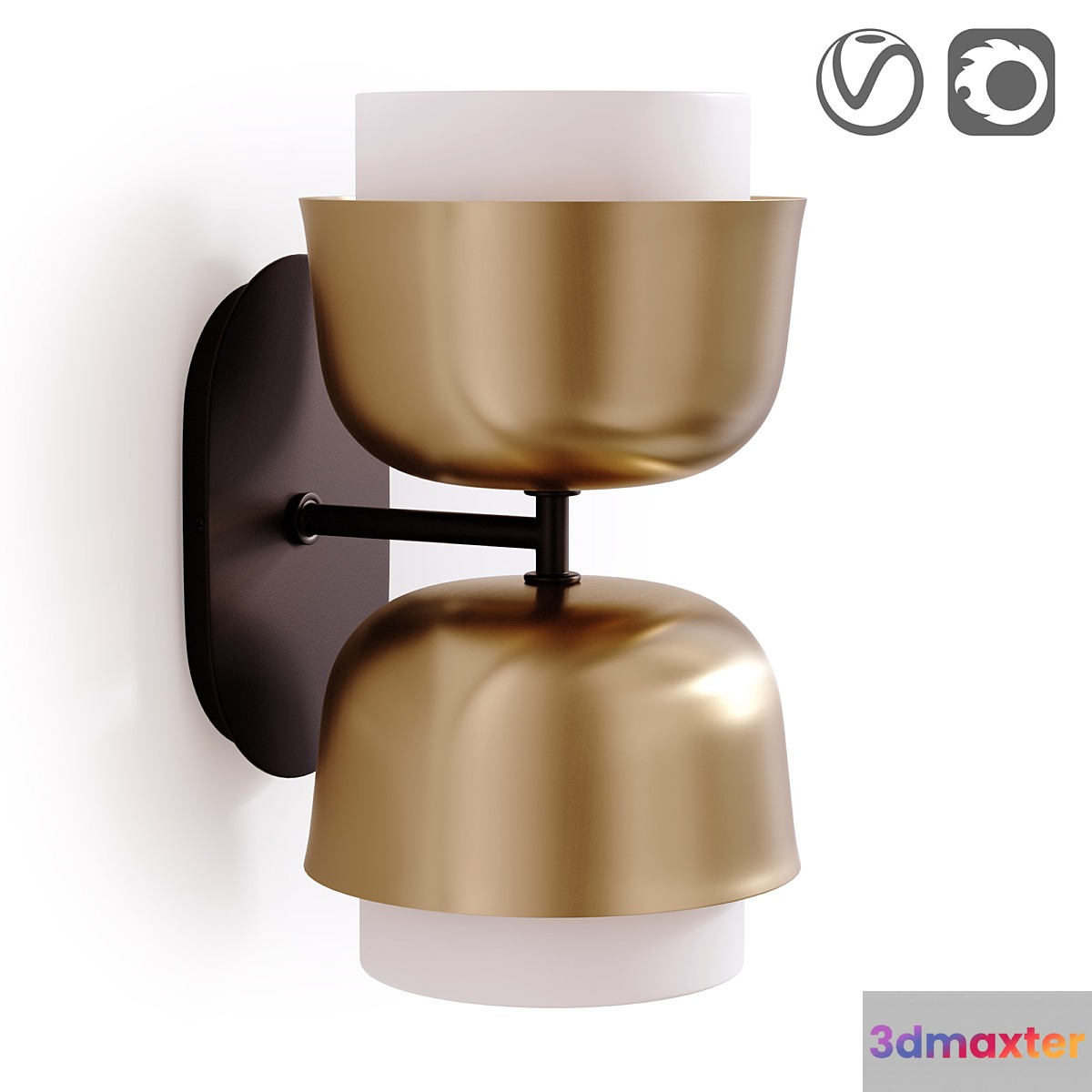 Double wall lamp made of metal Clepsos 3D Max