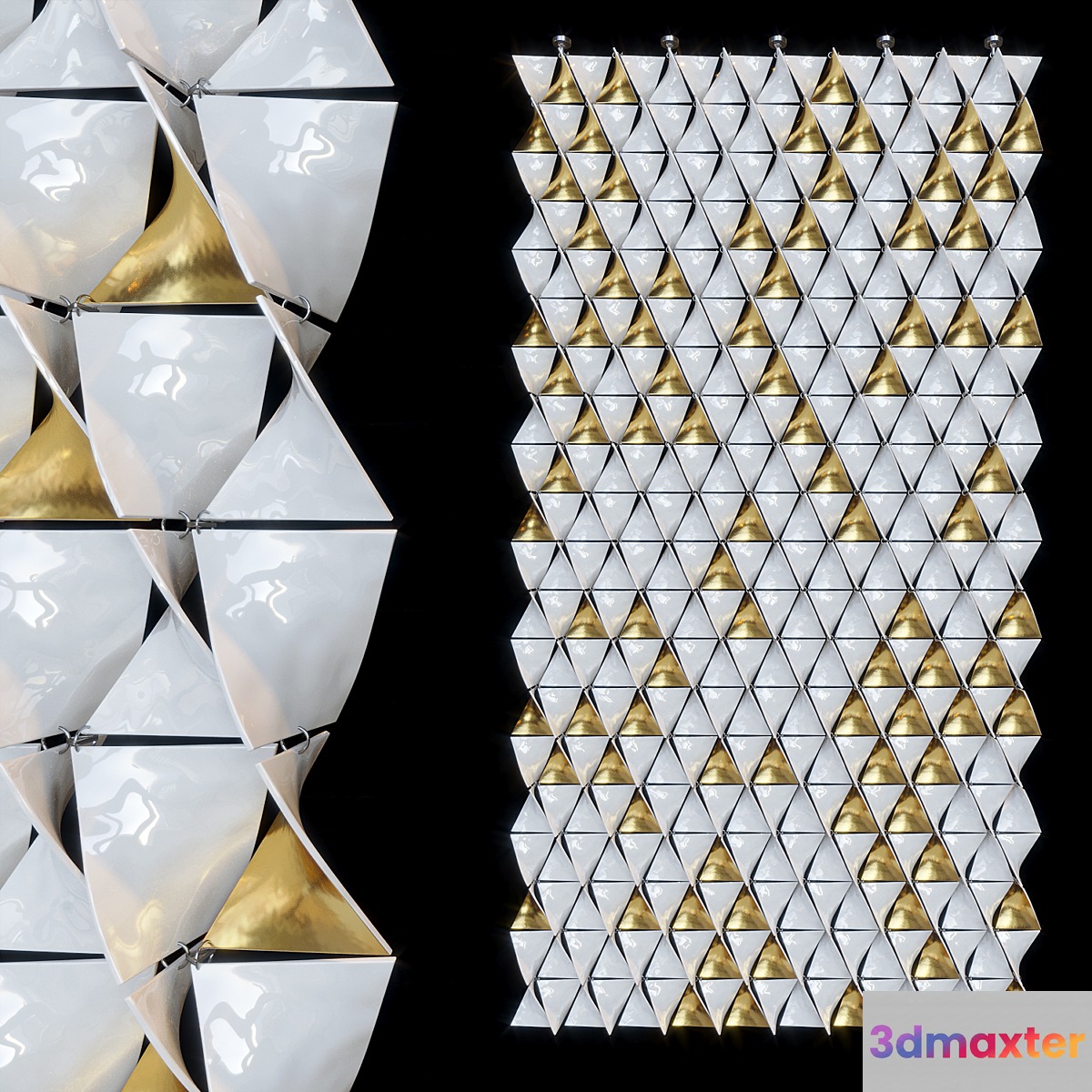 Decorative suspended partition wall Vargov® Design 3D Max