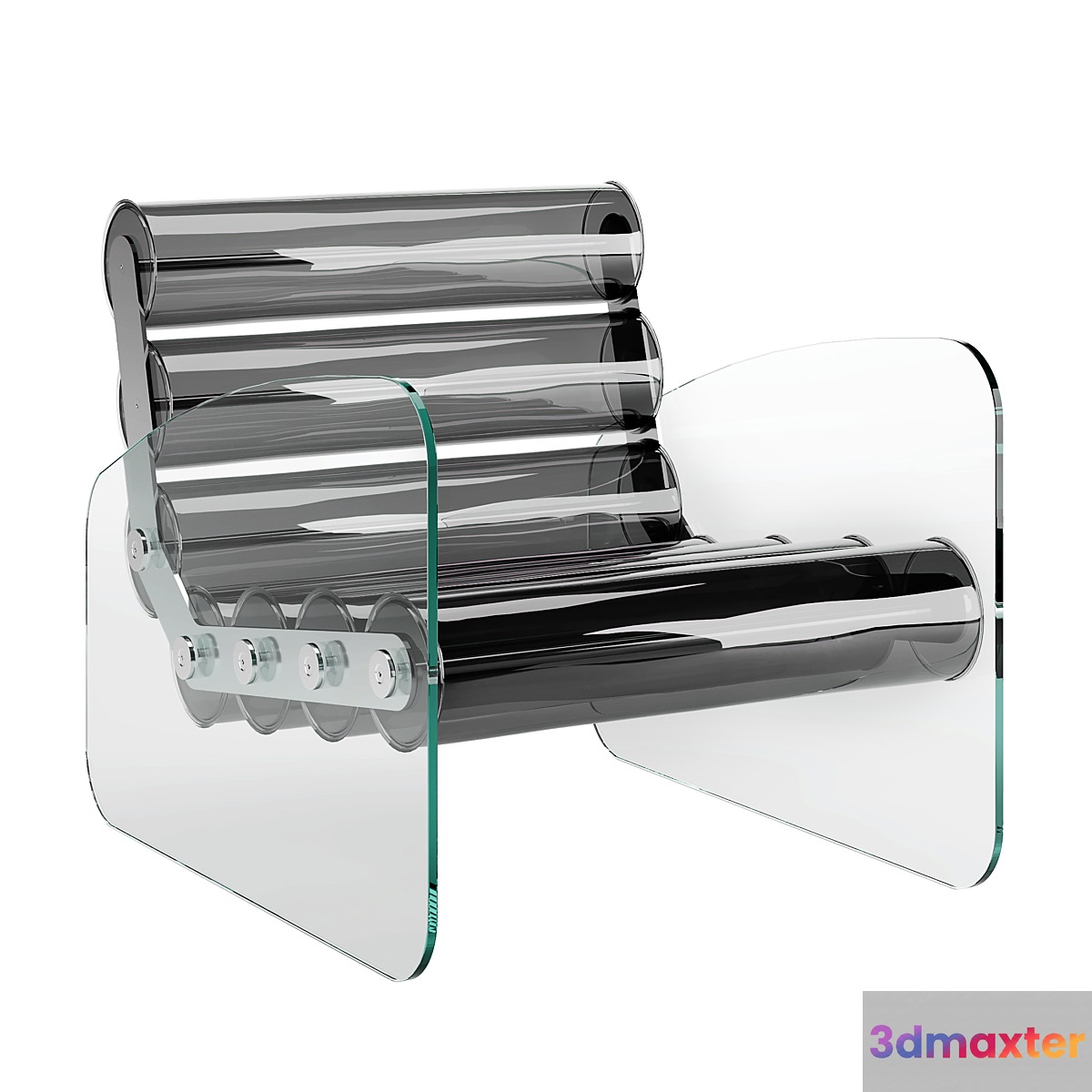 Exclusive MW 03 Tempered Glass Armchair by Mojow