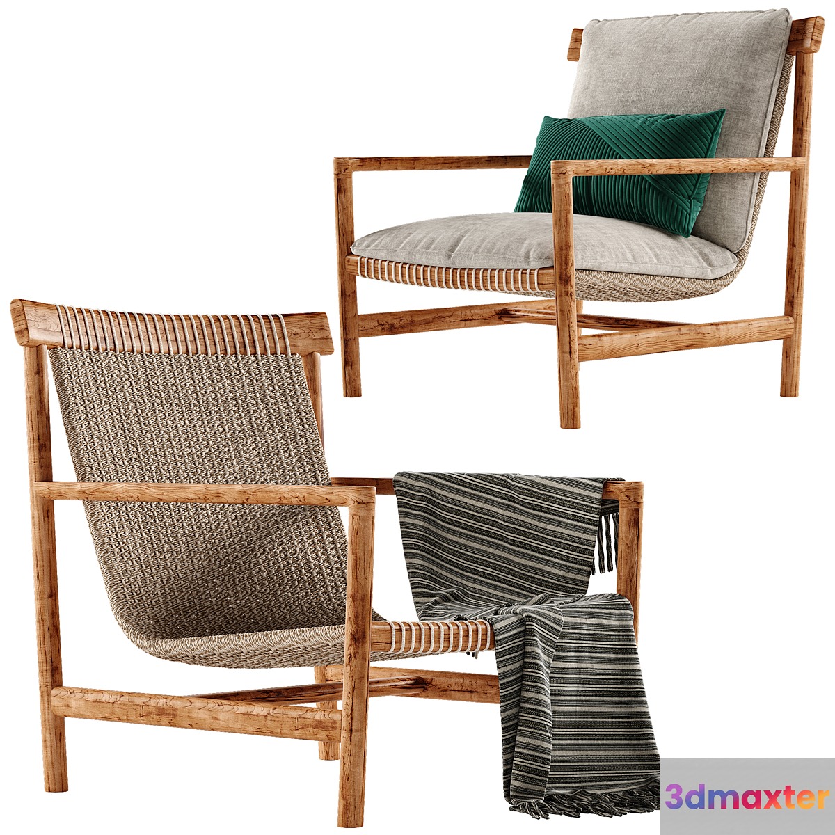 Tribu Amanu armchair 3D Max