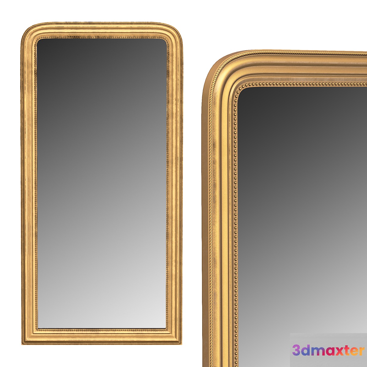 LOUIS PHILIPPE PERIOD MIRROR 3D Max