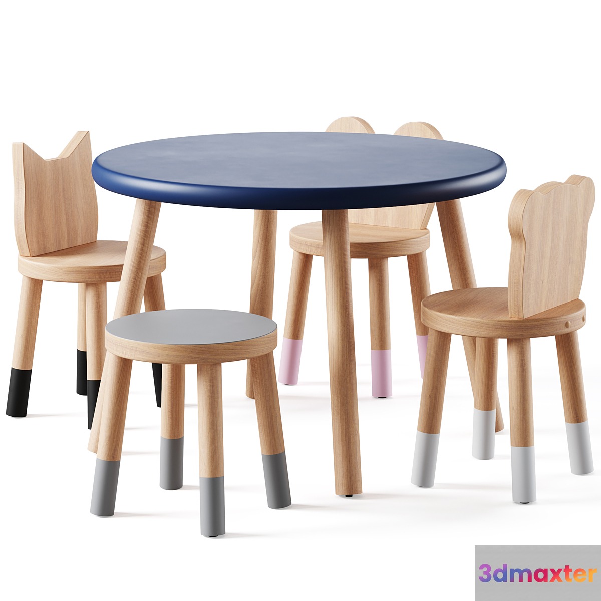 Nico & Yeye Round Kids Table and Chairs by Pottery Barn - No.3