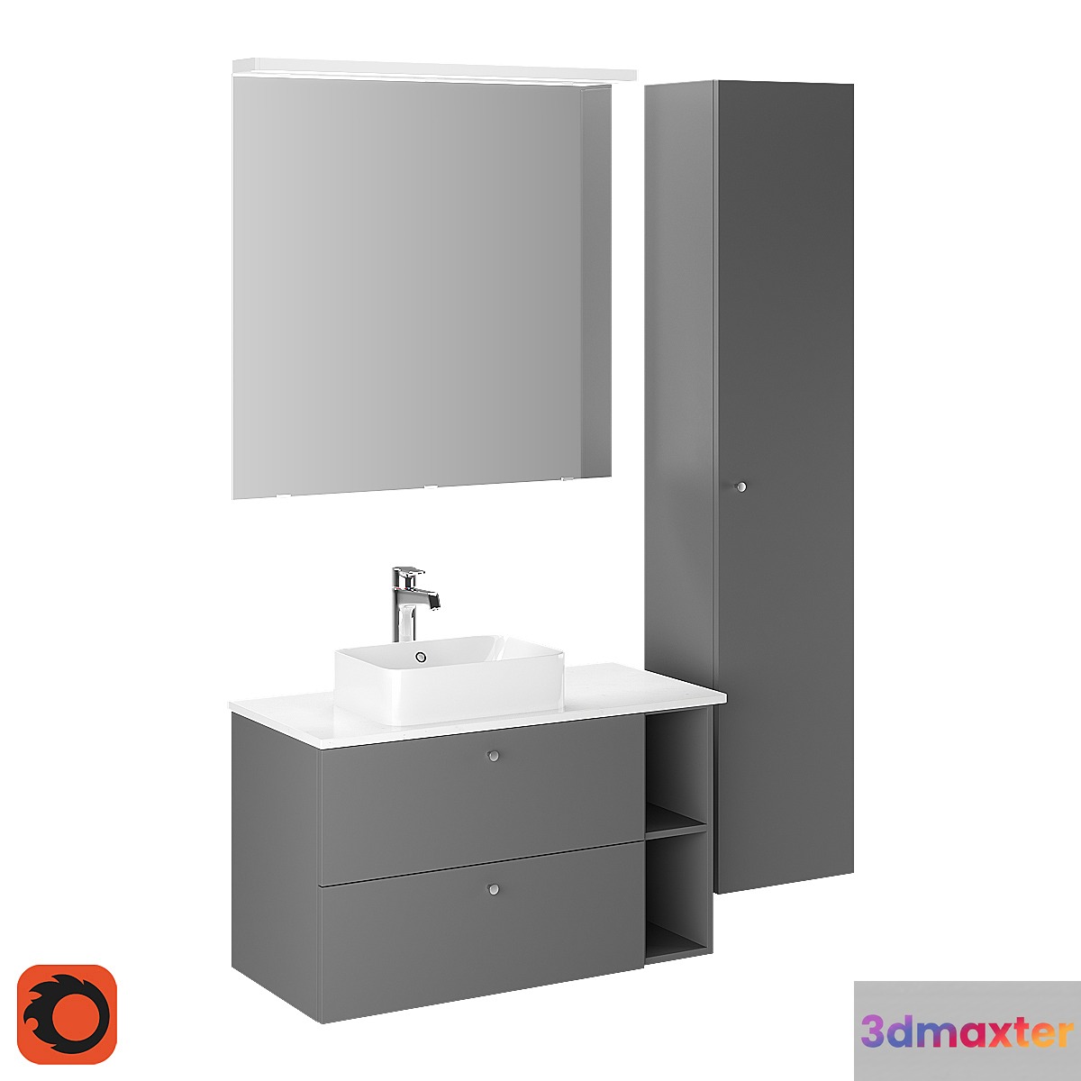 IKEA GODMORGON set 1 3D Max