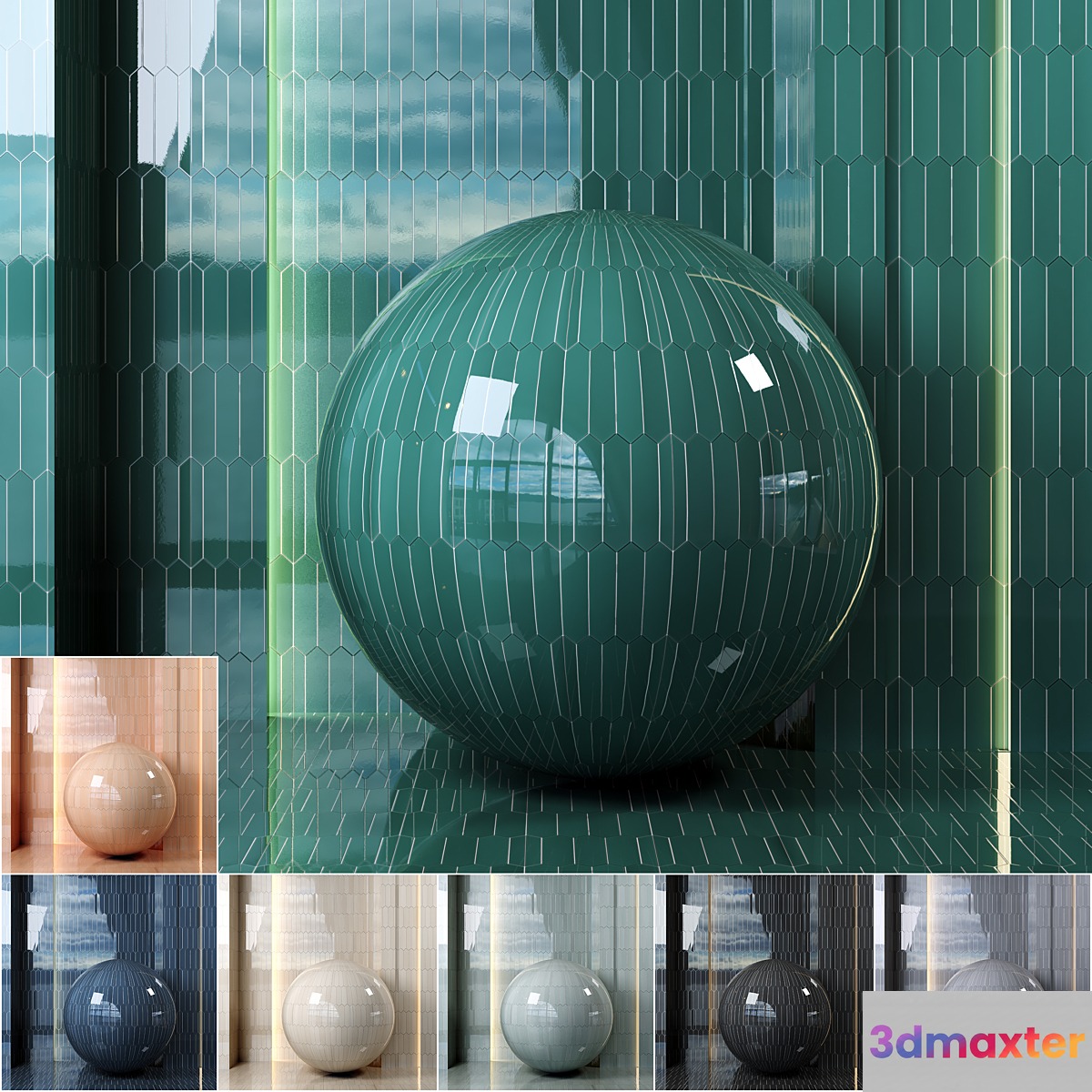 (4k)(7colors) Equipe Lanse ceramics Set 01-(Seamless pbr)
