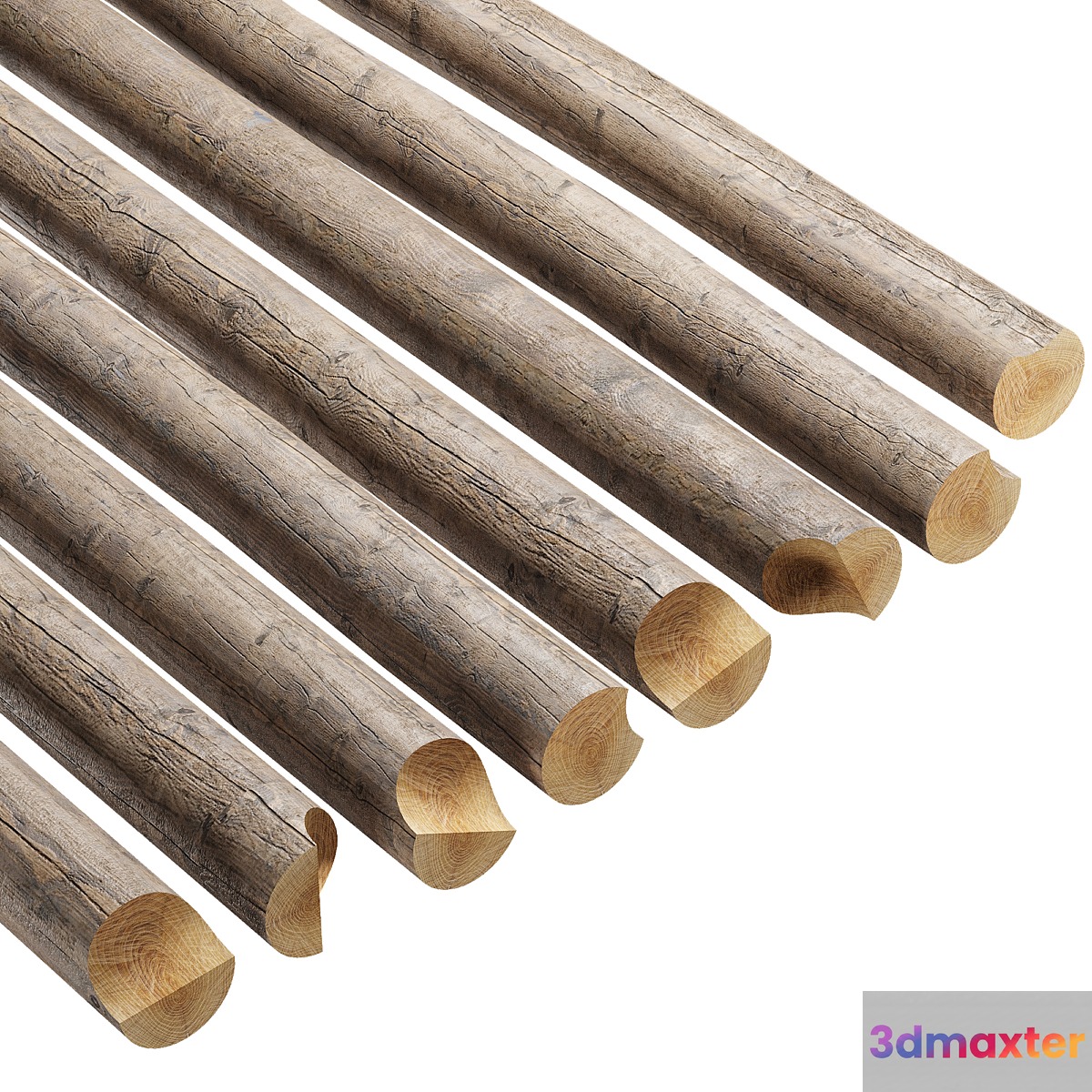 round log 3D Max