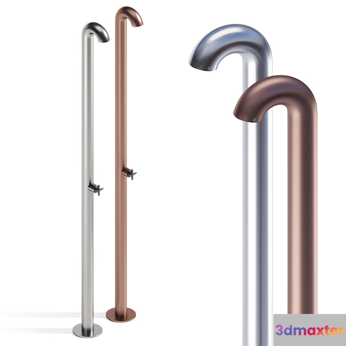 CEA. bold. outdoor shower. 3D Max