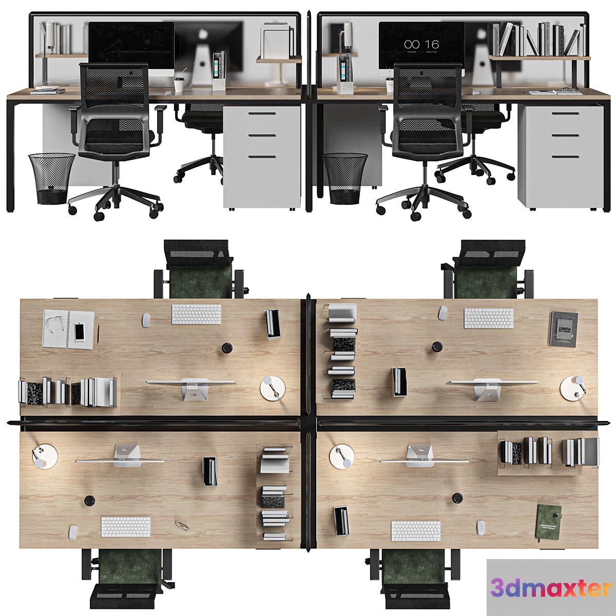 office set 3D Max
