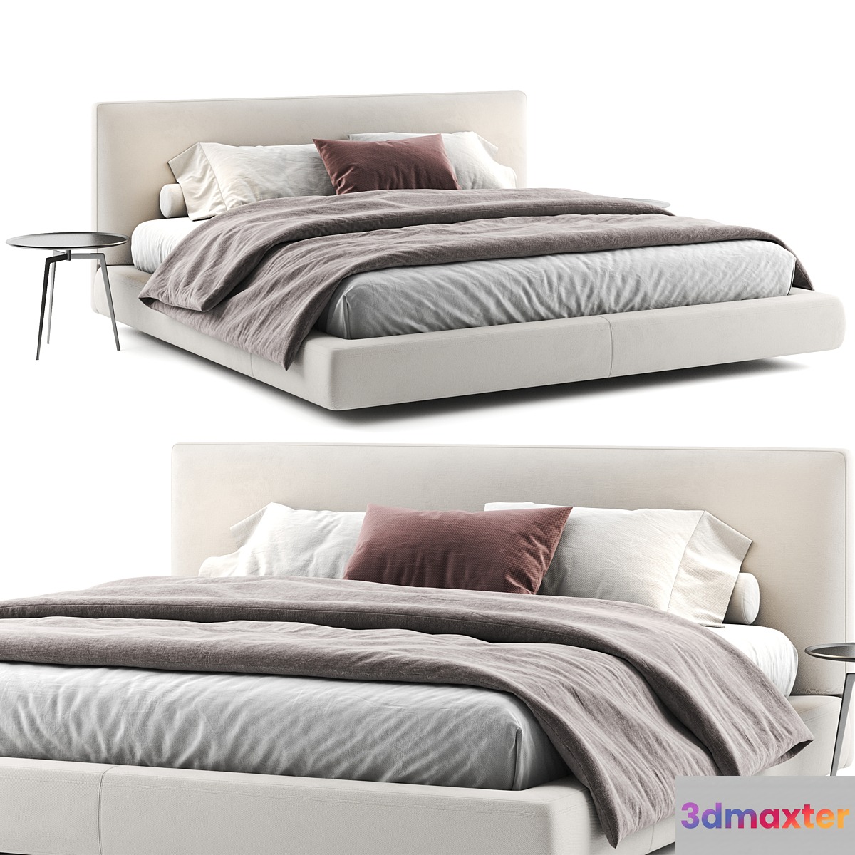 B&B Italia RICARD BED 3D Max