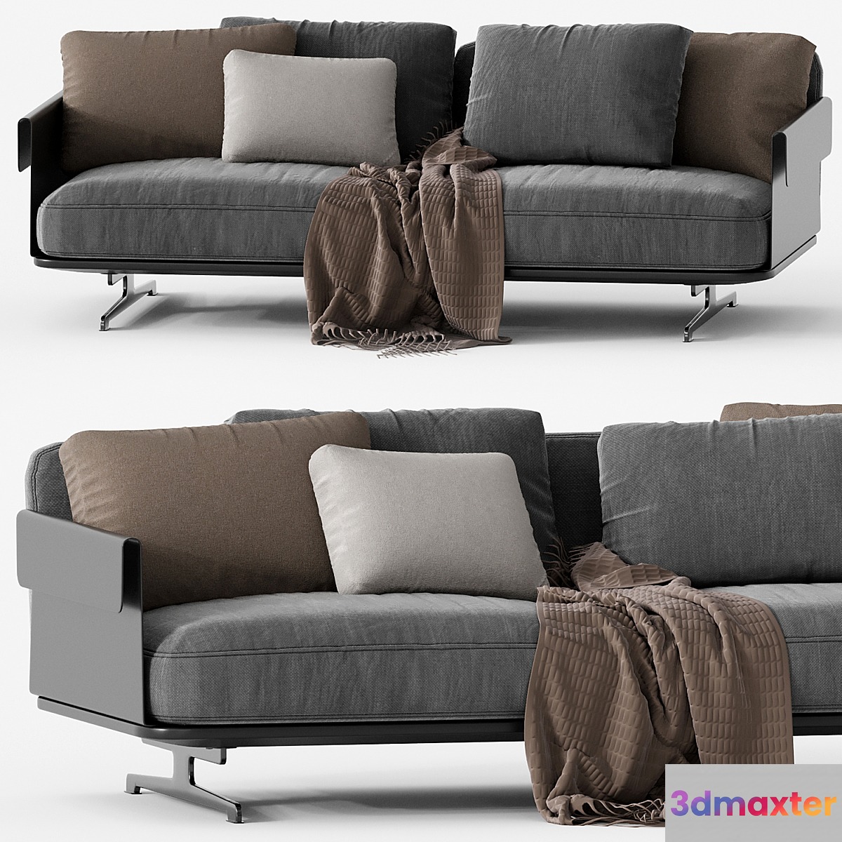 Flexform BRETTON Fabric sofa 3D Max