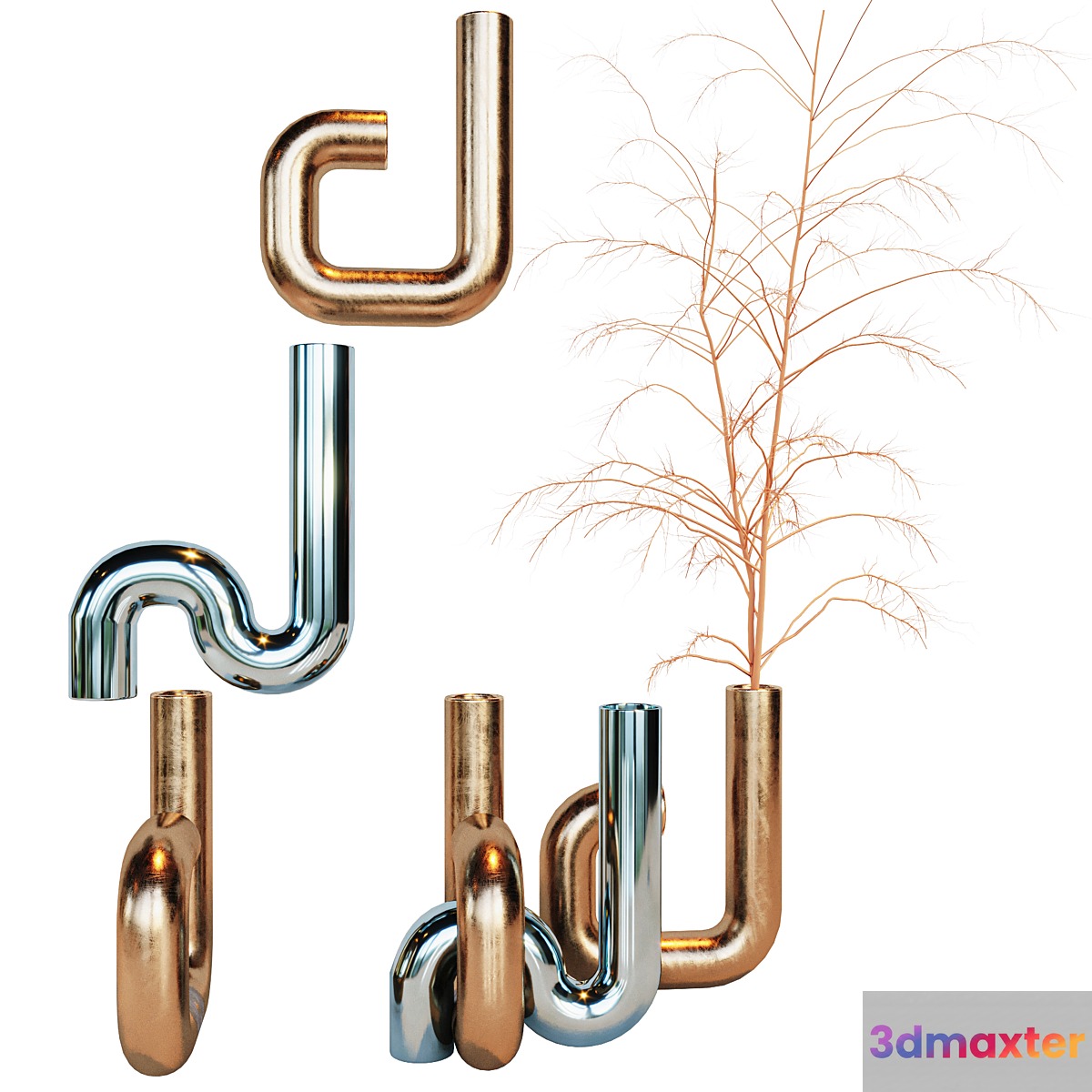 Platinum Vase by Alvino Bagni - No.2