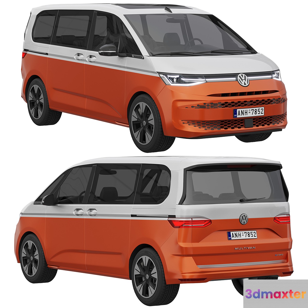 Volkswagen Multivan 2022 3D Max