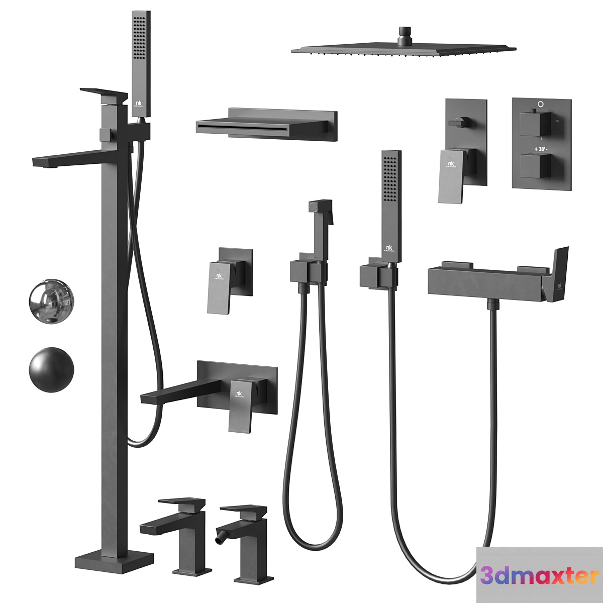 Noken square set 3D Max