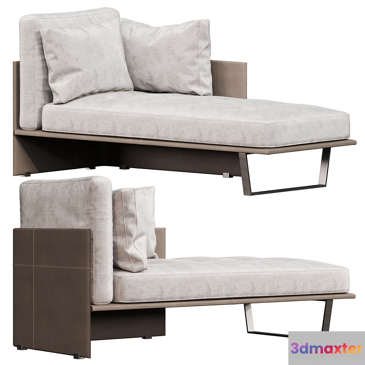 Luggage Chaise Longue Minotti 3D Max