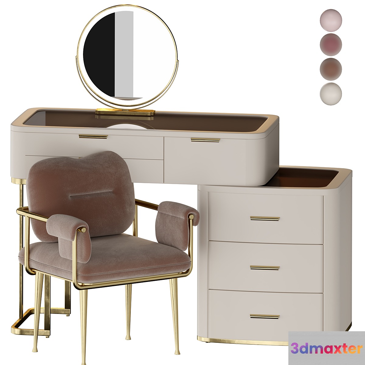 DOROTHY Modern Vanity Set 3D Max