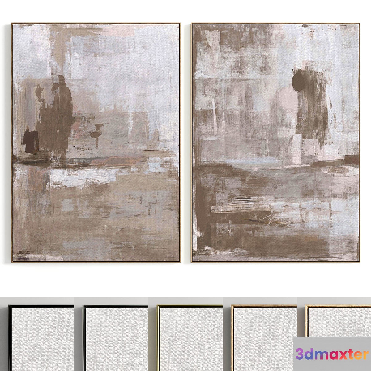 Plaster Two Photo Frame R-167 - No.2