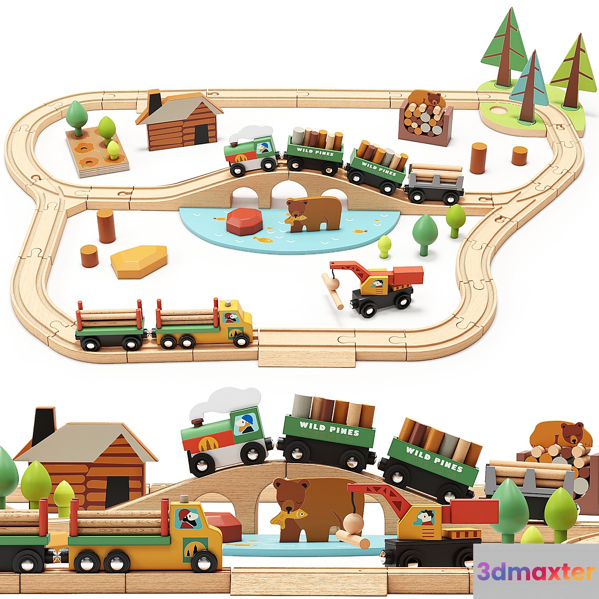 Tender Leaf Wild Pines Train Set Toy