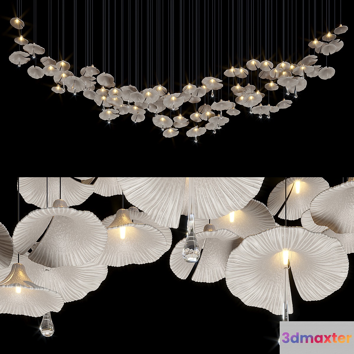 Hanging installation Vargov® Design - Nelumbo - No.2