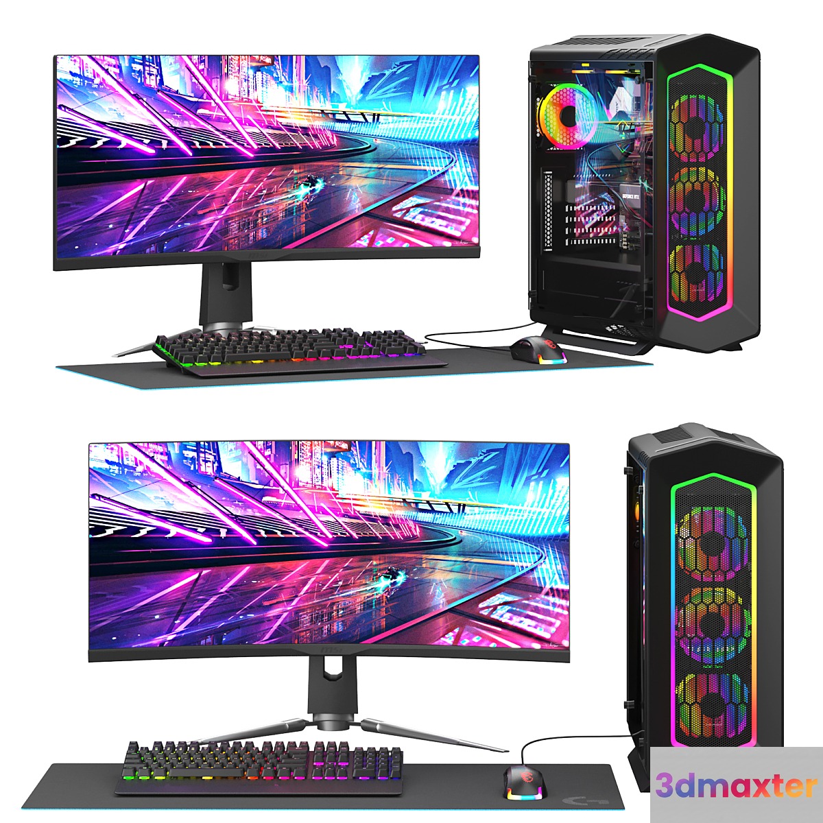 Gamer Set 2 3D Max