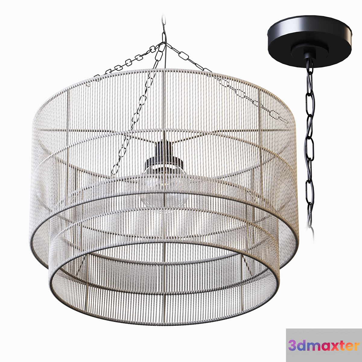 Palecek Tanner Outdoor Pendant Drum - No.2
