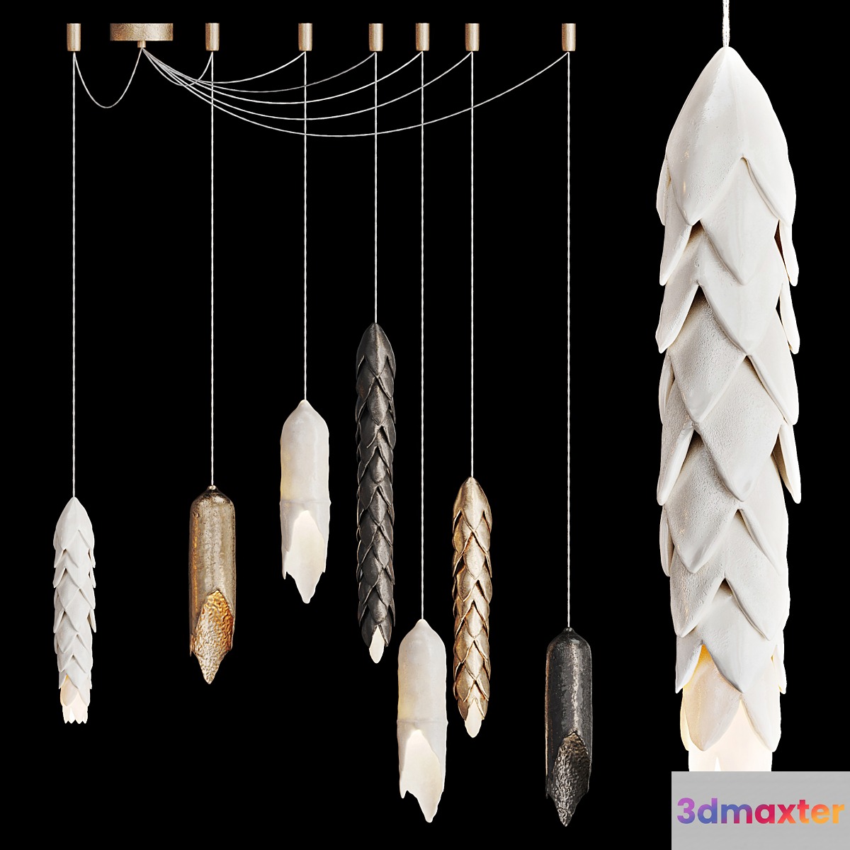 Pendants KOLOS Vetvi Store 3D Max