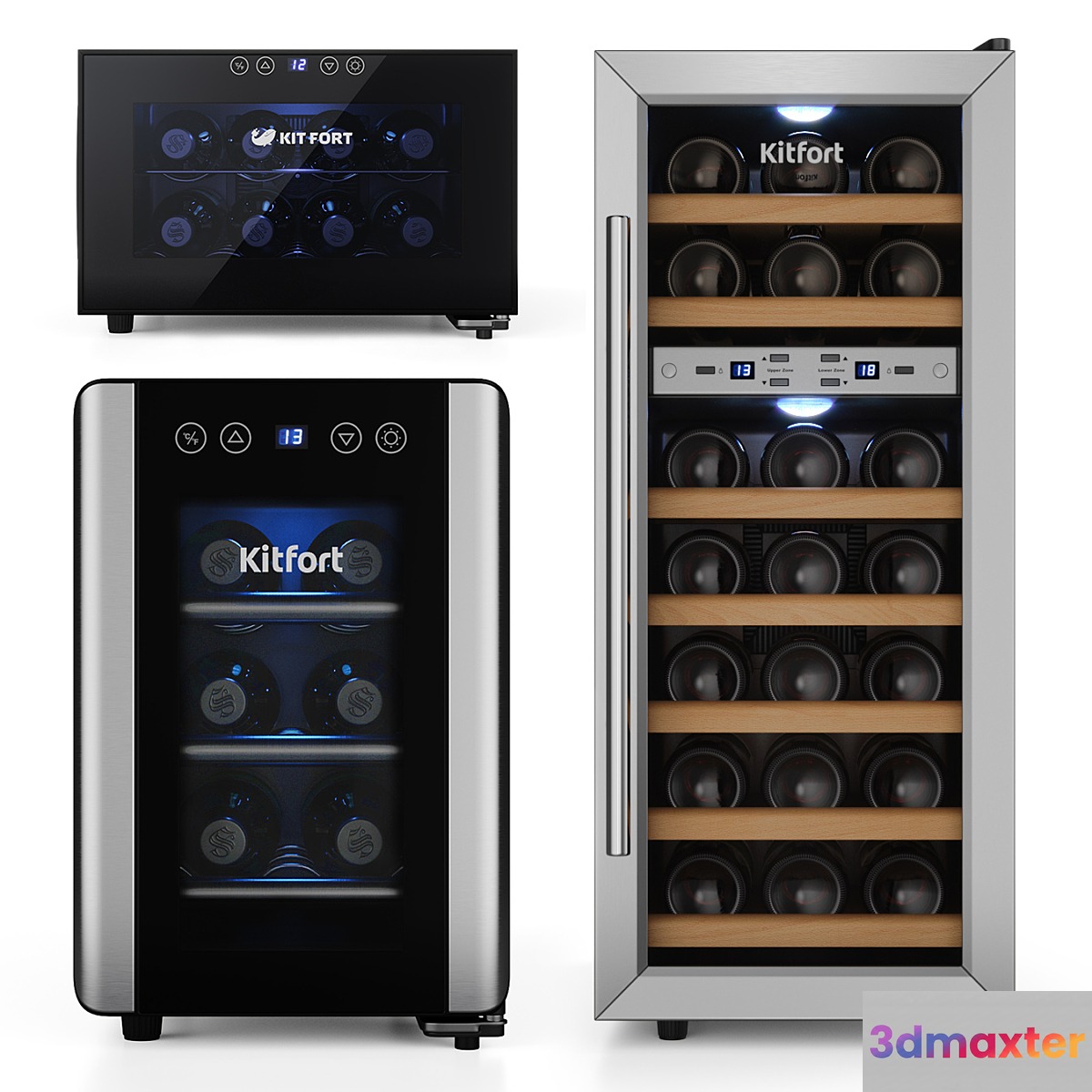Kitfort wine cabinet set 3D Max