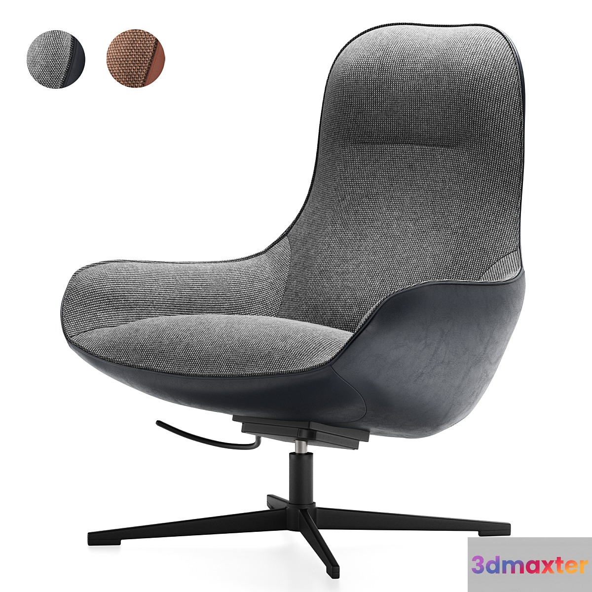 Meg Rolf Benz armchair and ottoman