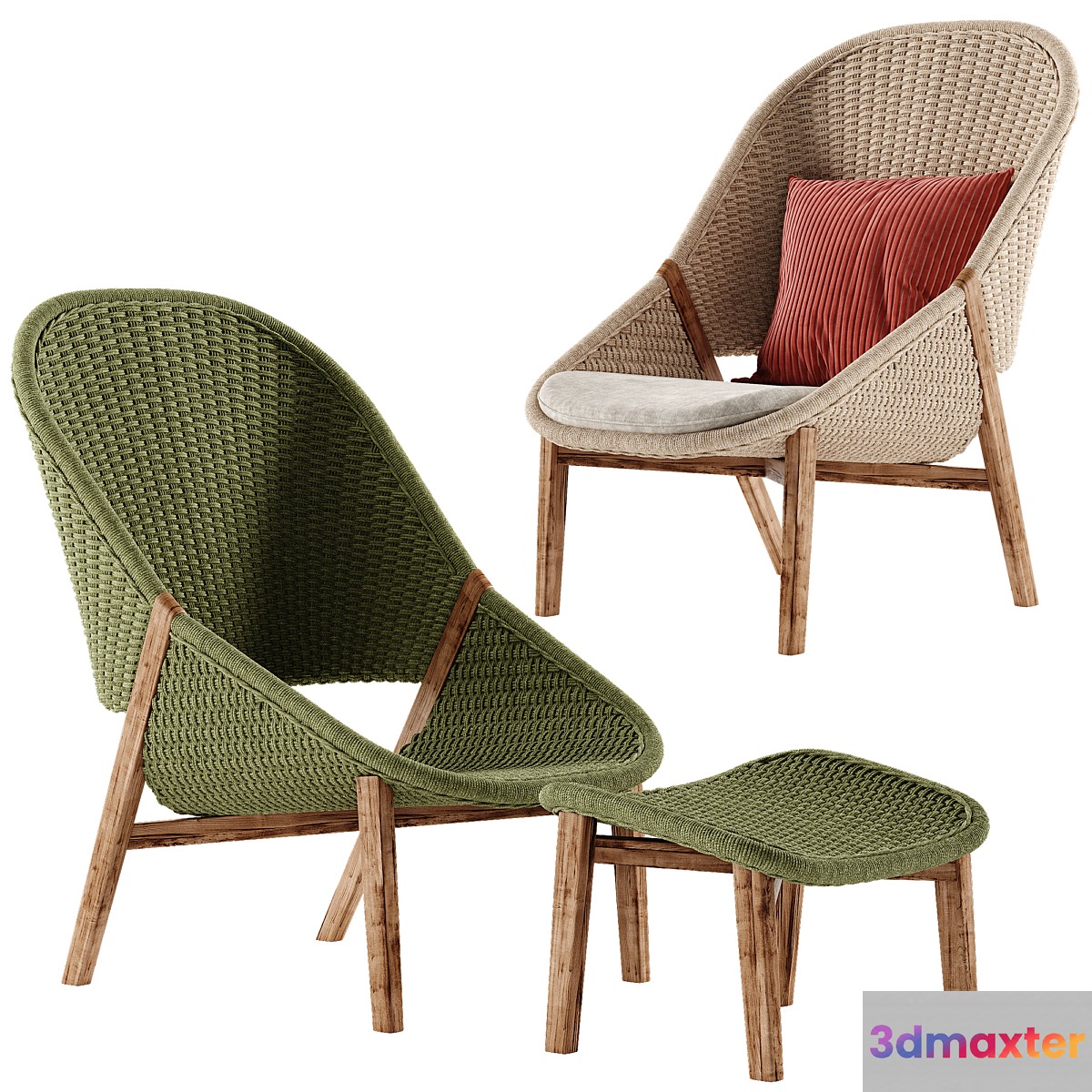 Tribu Elio armchair 3D Max