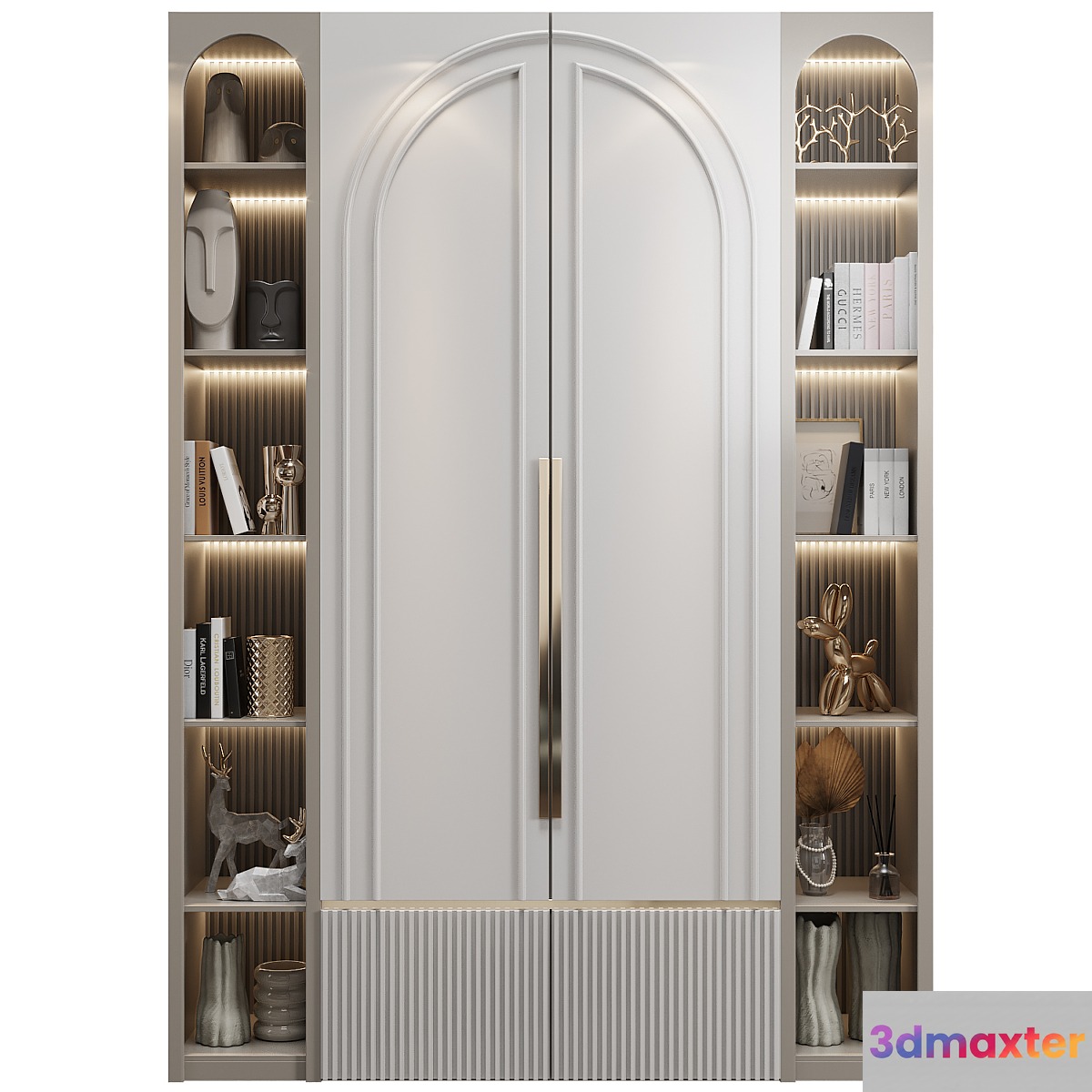 Neoclassical wardrobe 04 3D Max