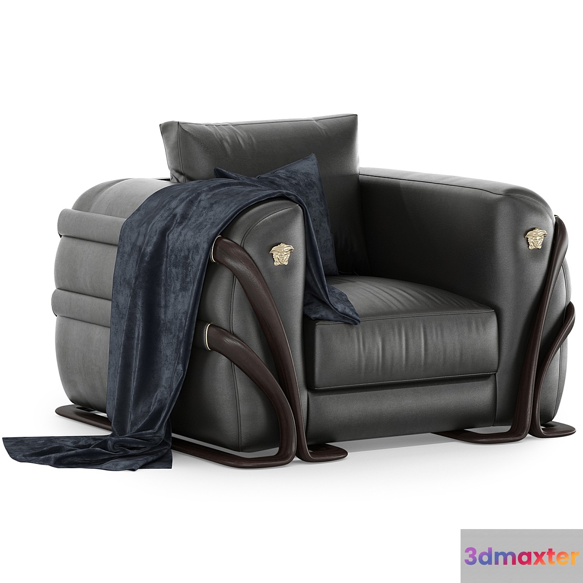 Versace home Medusa armchair 3D Max