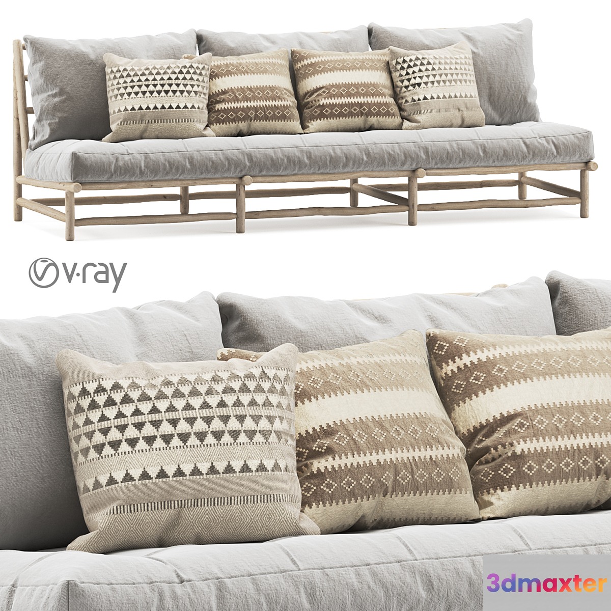 Rock the Kasbah Three-seater Sofa - No.2